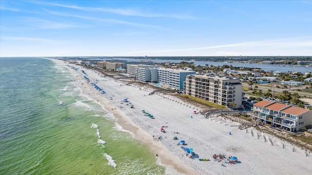 780 Sundial Ct Unit 2001, Fort Walton Beach, FL 32548 - bird's eye view of waterfront with a beach