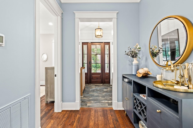 117 W Okeechobee, Santa Rosa Beach, FL 32459 - foyer with dark wood-style flooring and baseboards