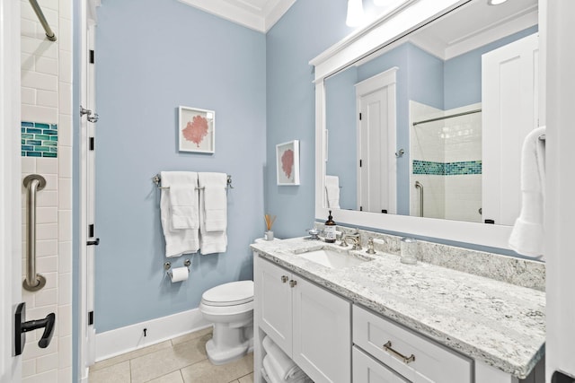 117 W Okeechobee, Santa Rosa Beach, FL 32459 - full bathroom featuring vanity, a stall shower, and tile patterned floors