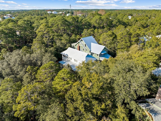 117 W Okeechobee, Santa Rosa Beach, FL 32459 - view from above of property featuring a heavily wooded area