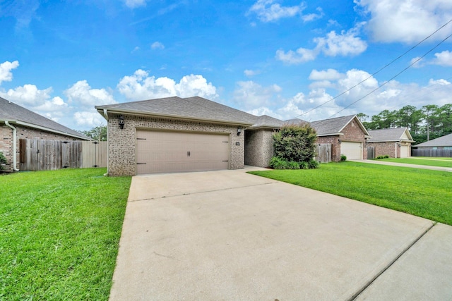 1369 N Beal Ext, Fort Walton Beach, FL 32547 - view of front of home with brick siding, a garage, concrete driveway, and roof with shingles