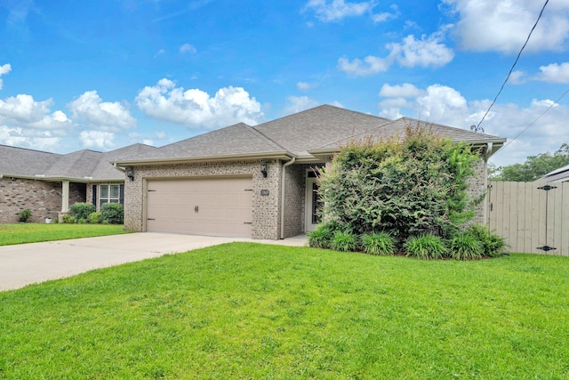 1369 N Beal Ext, Fort Walton Beach, FL 32547 - view of front of property featuring a garage, concrete driveway, brick siding, and a shingled roof