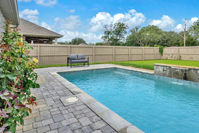 1369 N Beal Ext, Fort Walton Beach, FL 32547 - view of pool with a fenced backyard and a patio