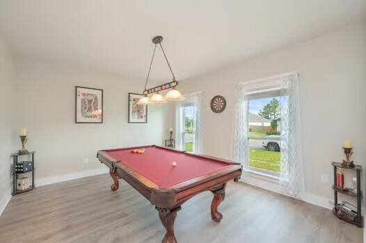 2405 Dakota Way, Crestview, FL 32536 - playroom with pool table and wood finished floors