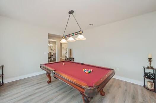 2405 Dakota Way, Crestview, FL 32536 - game room featuring wood finished floors and billiards table