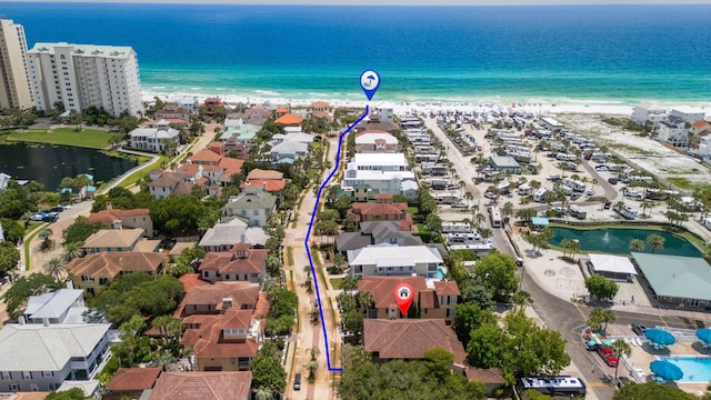 176 Rue Martine, Miramar Beach, FL 32550 - aerial view of property and surrounding area featuring nearby suburban area