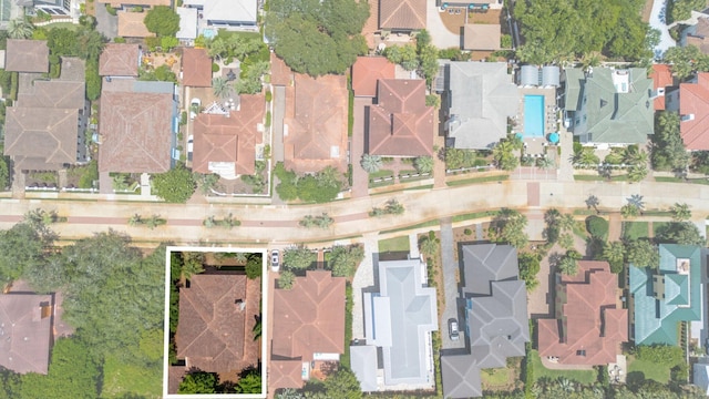 176 Rue Martine, Miramar Beach, FL 32550 - aerial view of property and surrounding area featuring property boundaries highlighted and nearby suburban area