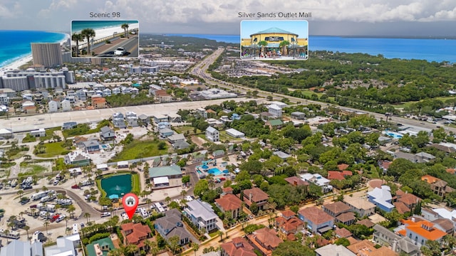 176 Rue Martine, Miramar Beach, FL 32550 - aerial overview of property's location featuring a large body of water