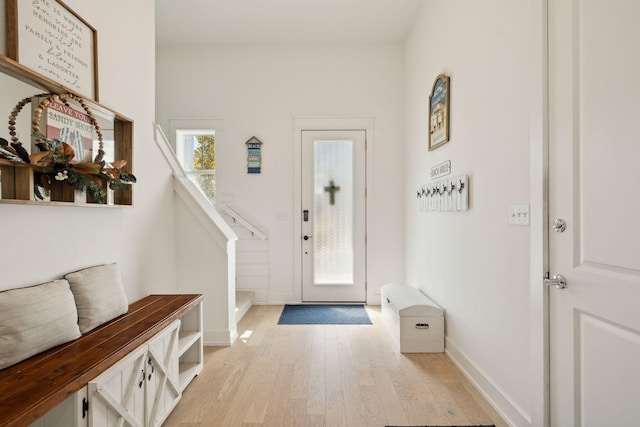 234 Grande Pointe Cir, Inlet Beach, FL 32461 - foyer entrance with light wood-type flooring and baseboards
