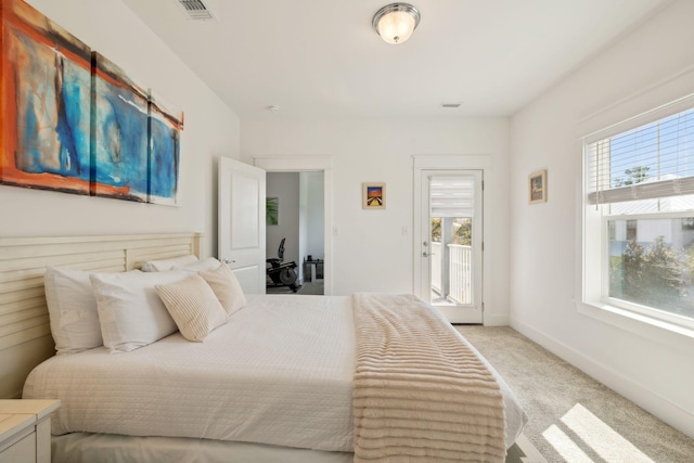 234 Grande Pointe Cir, Inlet Beach, FL 32461 - bedroom featuring light carpet and access to outside