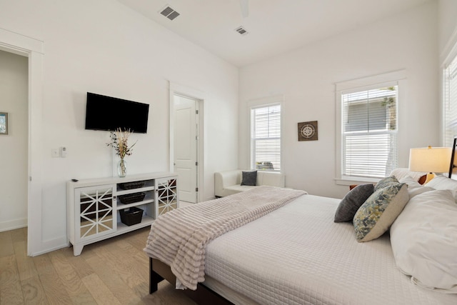234 Grande Pointe Cir, Inlet Beach, FL 32461 - bedroom featuring light wood-style floors and a ceiling fan