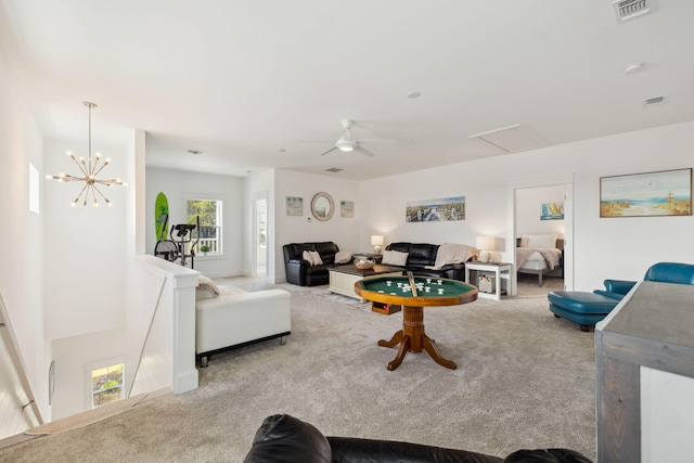 234 Grande Pointe Cir, Inlet Beach, FL 32461 - living area with carpet and ceiling fan