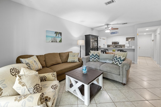 200 Sandestin Ln Apt 1209, Miramar Beach, FL 32550 - living room featuring ceiling fan and light tile patterned floors