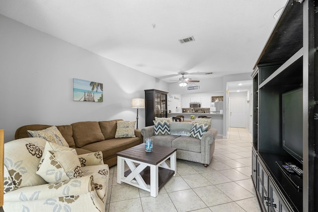 200 Sandestin Ln Apt 1209, Miramar Beach, FL 32550 - living room featuring ceiling fan and light tile patterned floors
