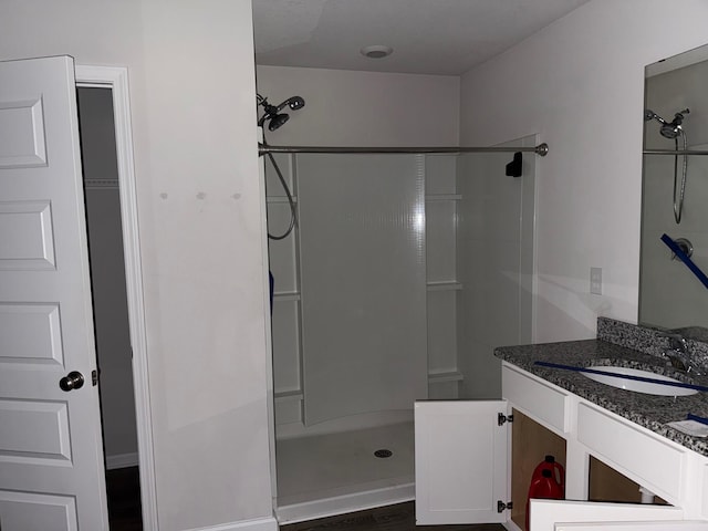 2825 Patriot Ridge Dr, Crestview, FL 32539 - bathroom featuring a shower stall and vanity