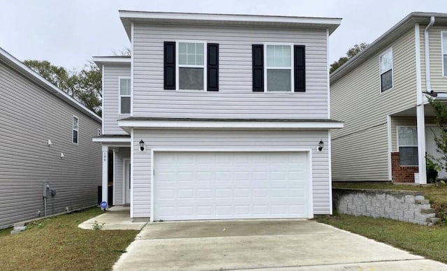 196 Johnson Ct, Crestview, FL 32536 - traditional home with an attached garage and concrete driveway