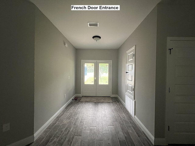 245 Cassady Ln, Crestview, FL 32539 - doorway with dark wood finished floors and french doors