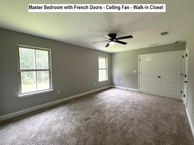 245 Cassady Ln, Crestview, FL 32539 - unfurnished bedroom featuring carpet and ceiling fan
