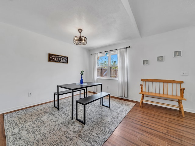 2016 E Three Putt Ln, Panama City, FL 32404 - office space with wood finished floors and a chandelier