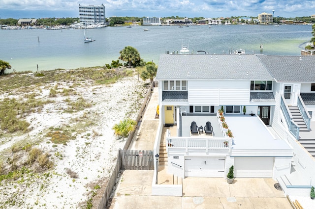 415 Gulf Shore Dr Unit 1, Destin, FL 32541 - view from above of property with a large body of water