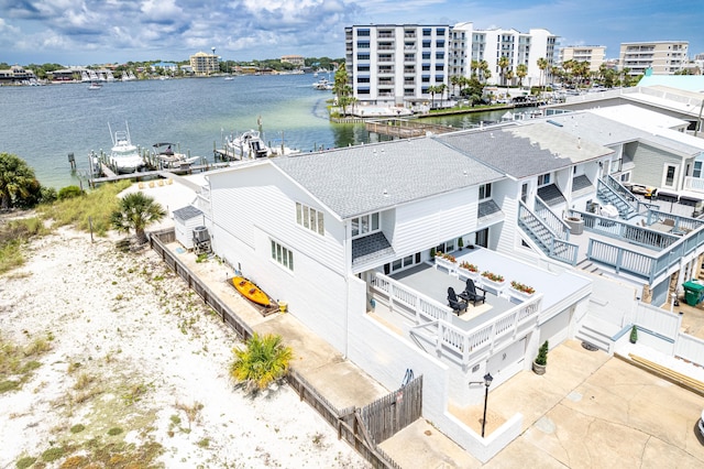 415 Gulf Shore Dr Unit 1, Destin, FL 32541 - drone / aerial view of a large body of water