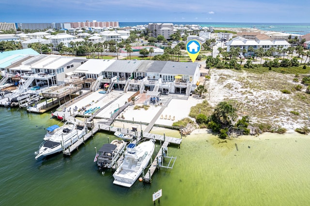 415 Gulf Shore Dr Unit 1, Destin, FL 32541 - aerial view of a large body of water
