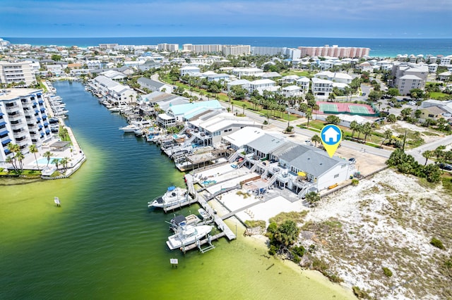 415 Gulf Shore Dr Unit 1, Destin, FL 32541 - drone / aerial view of a nearby body of water