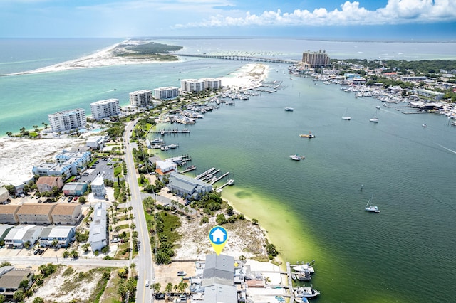 415 Gulf Shore Dr Unit 1, Destin, FL 32541 - bird's eye view of a large body of water