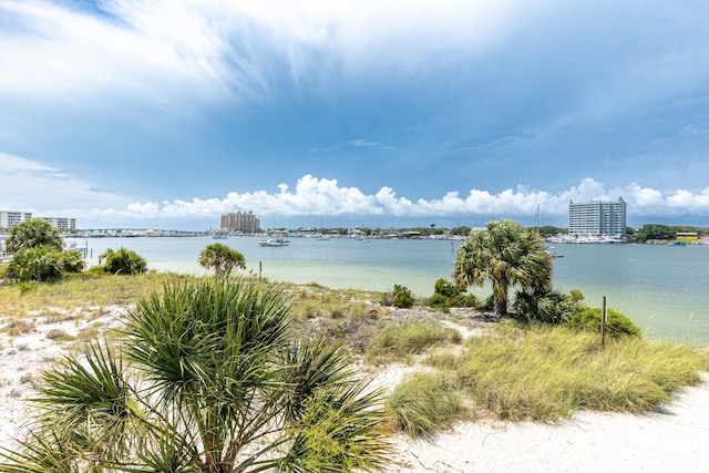 415 Gulf Shore Dr Unit 1, Destin, FL 32541 - water view with nearby urban area