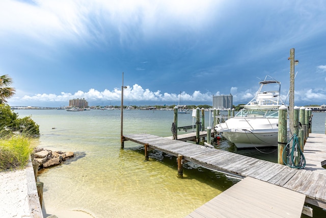 415 Gulf Shore Dr Unit 1, Destin, FL 32541 - dock area featuring a water view
