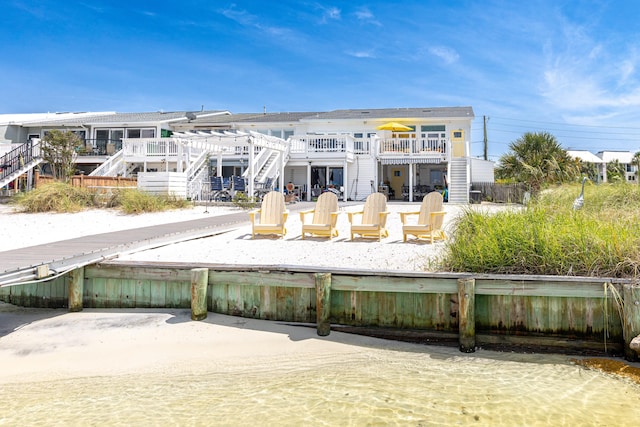 415 Gulf Shore Dr Unit 1, Destin, FL 32541 - back of house with stairs