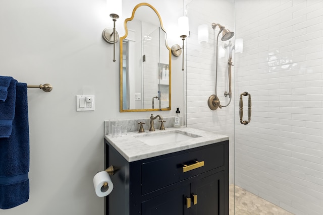 415 Gulf Shore Dr Unit 1, Destin, FL 32541 - full bathroom with a shower stall and vanity
