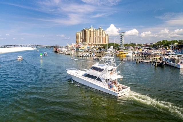 415 Gulf Shore Dr Unit 1, Destin, FL 32541 - dock area featuring a water view