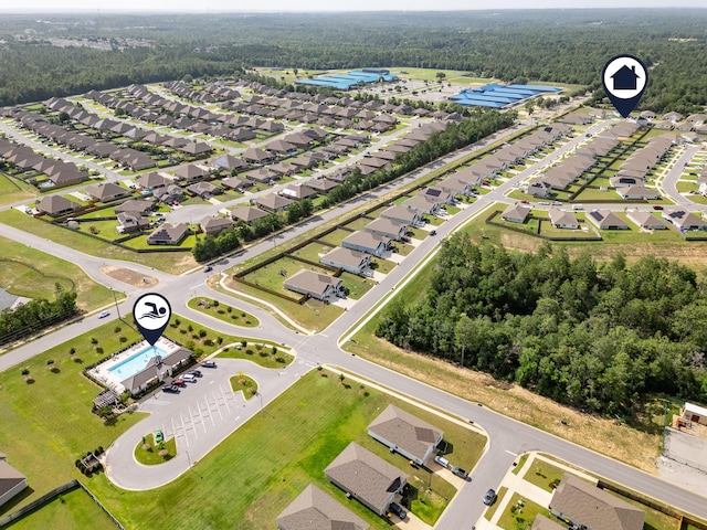 919 Sandbar Loop, Crestview, FL 32539 - aerial view of residential area featuring a heavily wooded area
