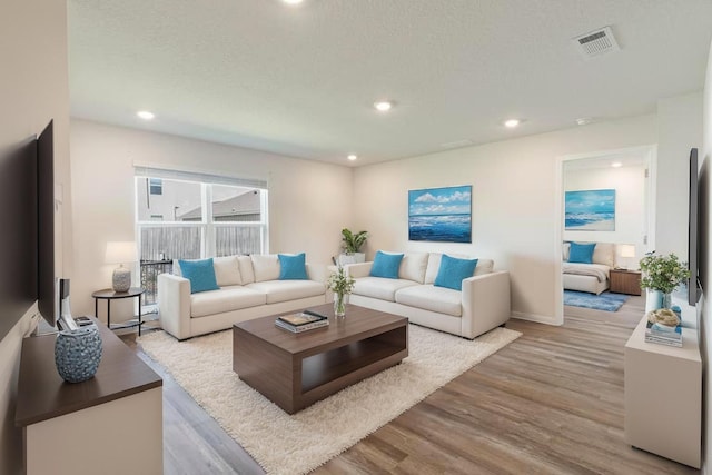 919 Sandbar Loop, Crestview, FL 32539 - living area featuring wood finished floors and recessed lighting