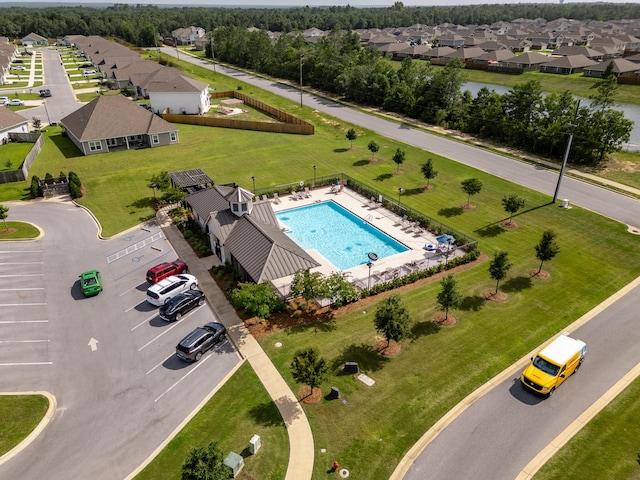 919 Sandbar Loop, Crestview, FL 32539 - aerial view of residential area featuring a pool area