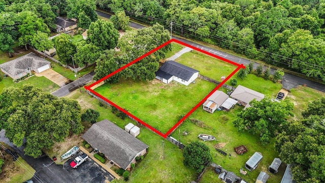 4352 Watkins St, Pace, FL 32571 - aerial view of property and surrounding area with property parcel outlined
