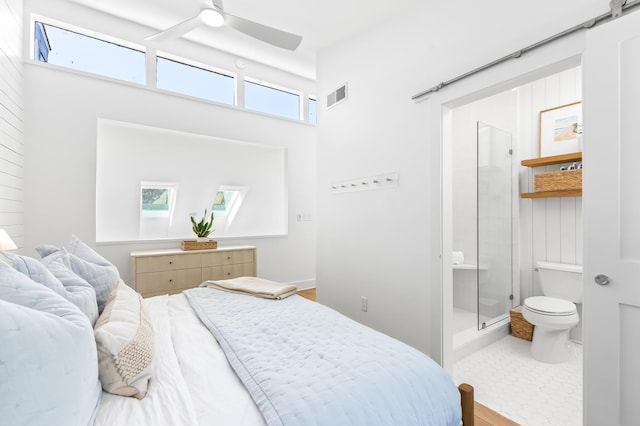 70 N Camp Creek Rd Unit 3, Inlet Beach, FL 32461 - bedroom with ensuite bathroom and a ceiling fan