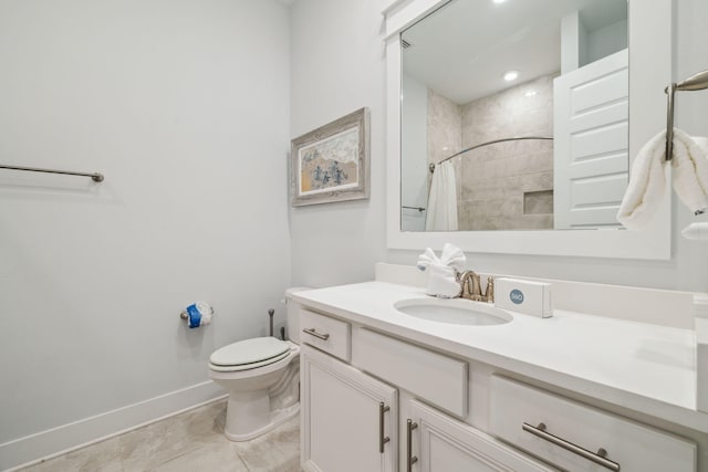 309 Milestone Dr Unit A, Inlet Beach, FL 32461 - full bathroom featuring vanity and tiled shower