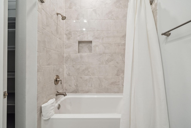 309 Milestone Dr Unit A, Inlet Beach, FL 32461 - bathroom with shower / bath combination with curtain