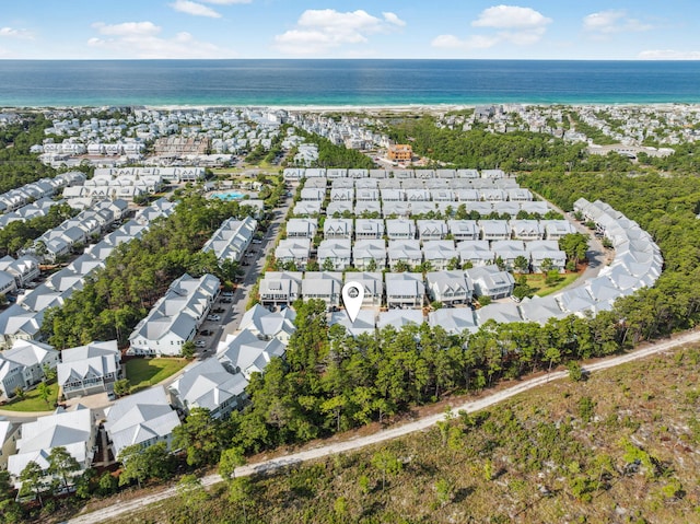 309 Milestone Dr Unit A, Inlet Beach, FL 32461 - aerial view of property and surrounding area featuring a nearby body of water and nearby suburban area