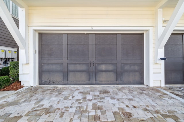 309 Milestone Dr Unit A, Inlet Beach, FL 32461 - garage with decorative driveway