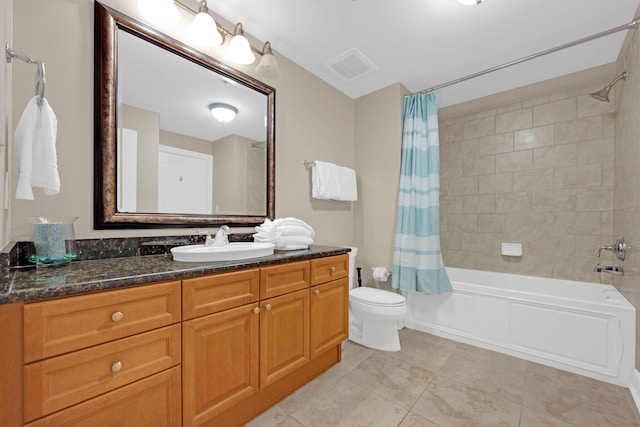 1150 Santa Rosa Blvd Unit 317, Fort Walton Beach, FL 32548 - full bathroom with shower / tub combo, vanity, and tile patterned flooring