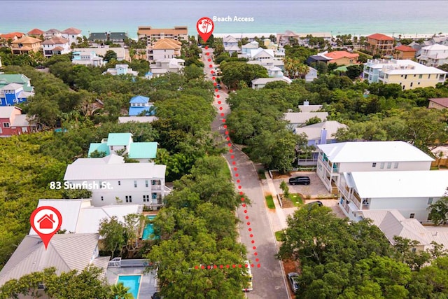 83 Sunfish St, Destin, FL 32541 - aerial perspective of suburban area with a nearby body of water