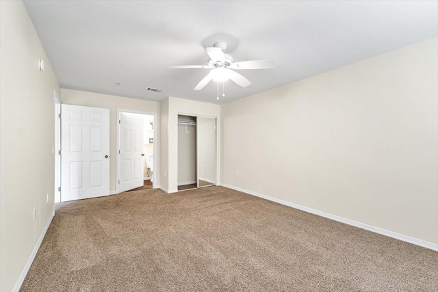 4276 Calinda Ln Apt 138, Niceville, FL 32578 - unfurnished bedroom with carpet, a closet, and ceiling fan