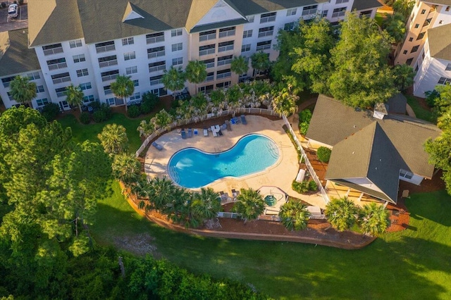 4276 Calinda Ln Apt 138, Niceville, FL 32578 - drone / aerial view of a pool