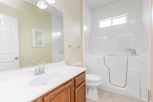 5552 Frontier Dr, Crestview, FL 32536 - bathroom with a bath, tile patterned floors, and vanity
