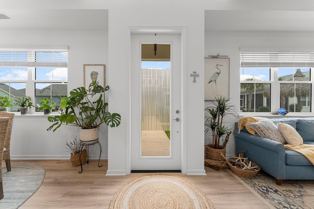 8668 Shell Sink Dr, Panama City Beach, FL 32413 - foyer entrance with light wood finished floors