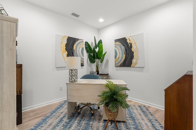 8668 Shell Sink Dr, Panama City Beach, FL 32413 - office space with wood finished floors and recessed lighting