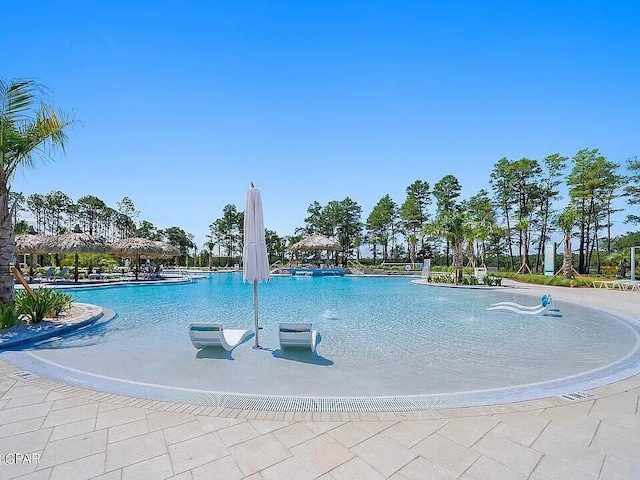 8668 Shell Sink Dr, Panama City Beach, FL 32413 - community pool featuring a gazebo